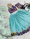 OC 215 Heavy Chinon Silk With Embroidery Sequence Work With Soft Printed Lahenga With Choli Dupatta Girls Wear Kids 